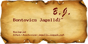 Bontovics Jagelló névjegykártya